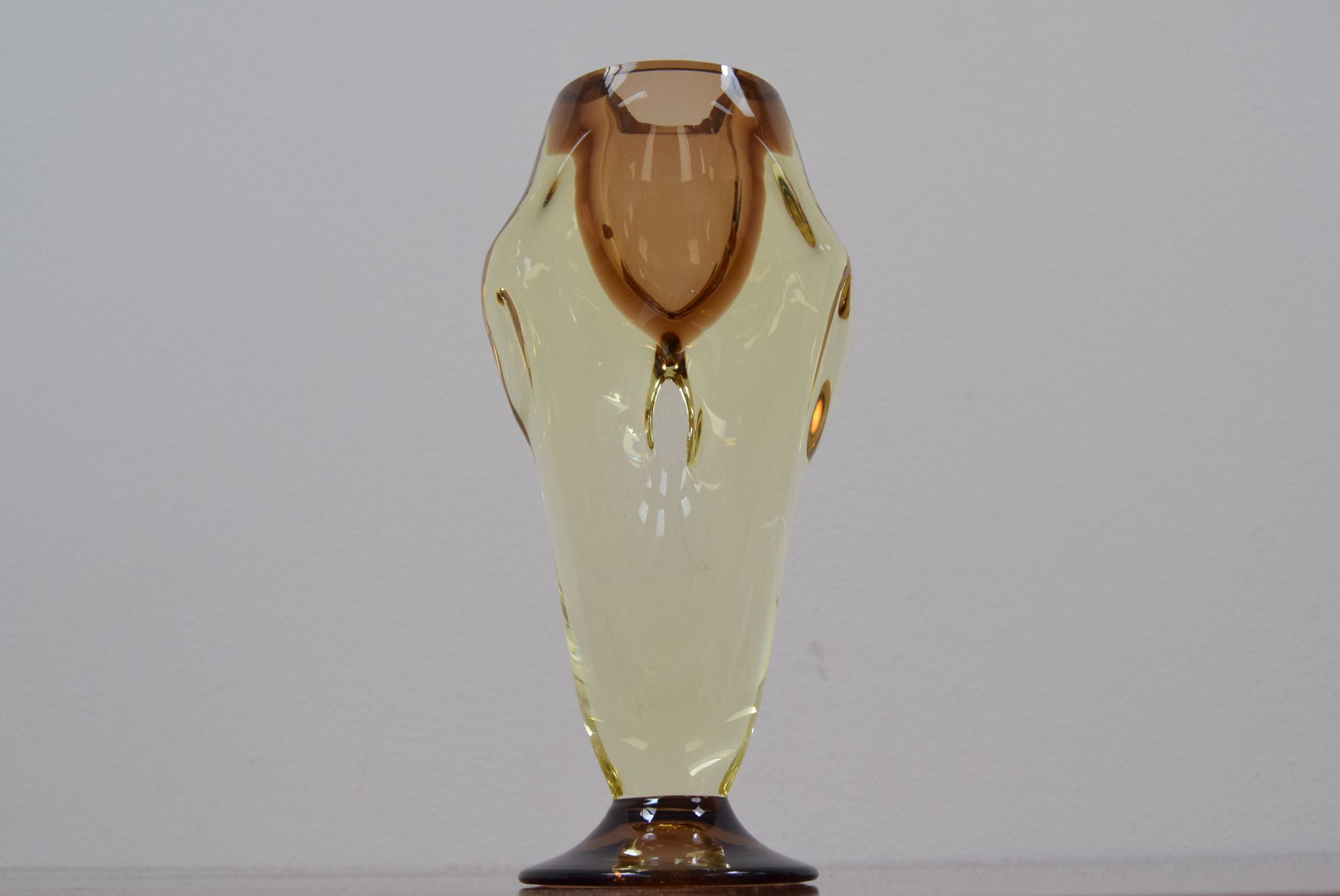 Mid-century Art Glass Vase,Chribska,1960's.