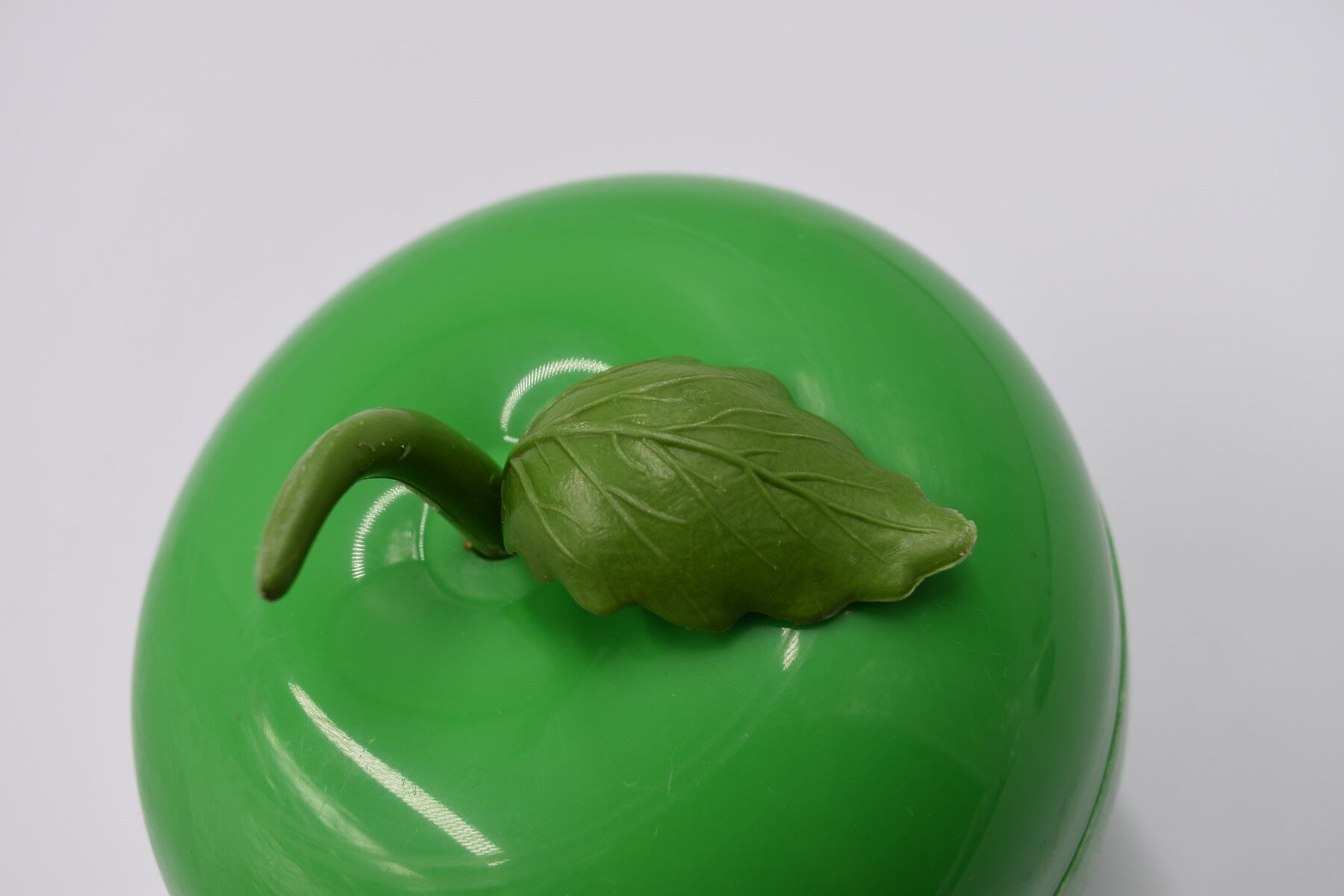 Vintage ice bucket in the shape of a green apple