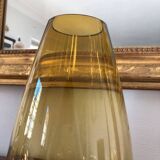 Vase moderne verre jaune
