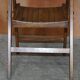 Suite de six chaises pliantes steamer en chêne anglais circa 1900-1920