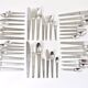 Carl Auböck 2060 Cutlery, 42 pcs., Complete for 6 People, Hammered Austria, 1950