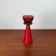 Vintage postmodern wooden candlestick, 1970s