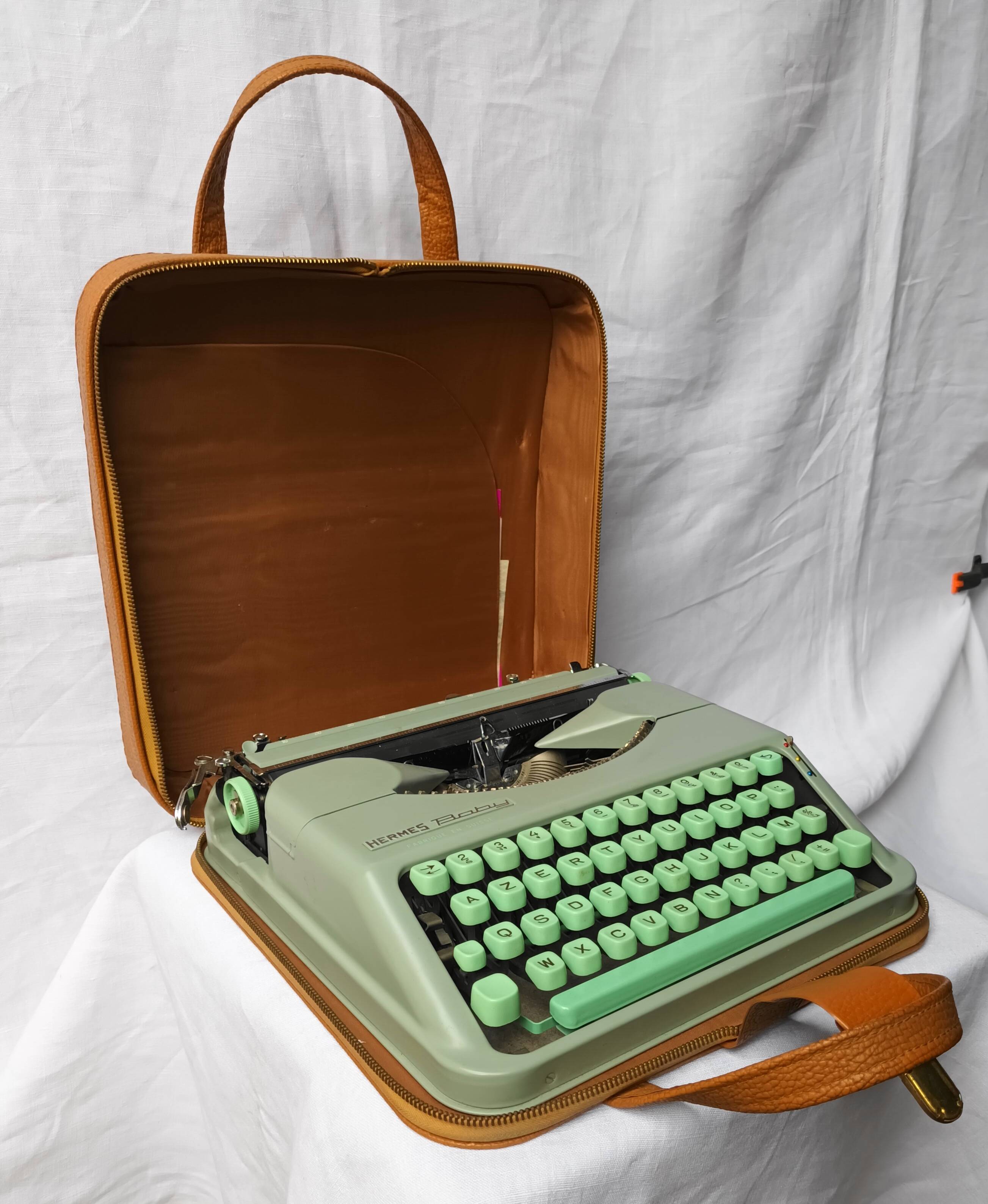 Hermes baby typewriter by paillard sa, 60s