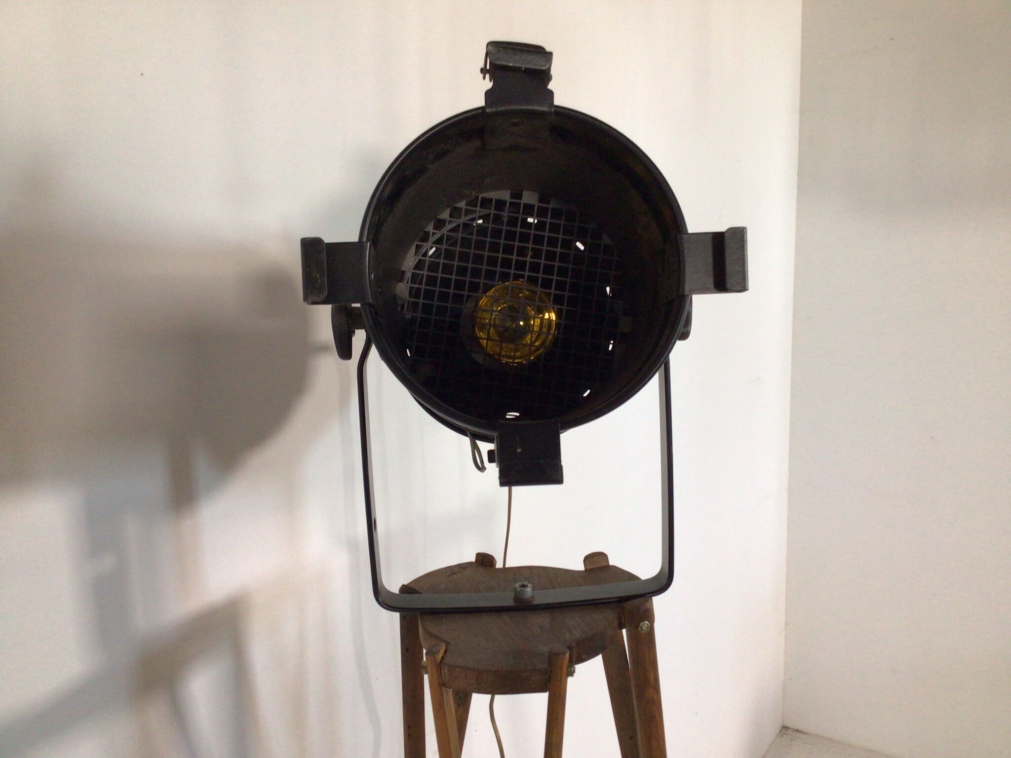 theater spot on wooden tripod