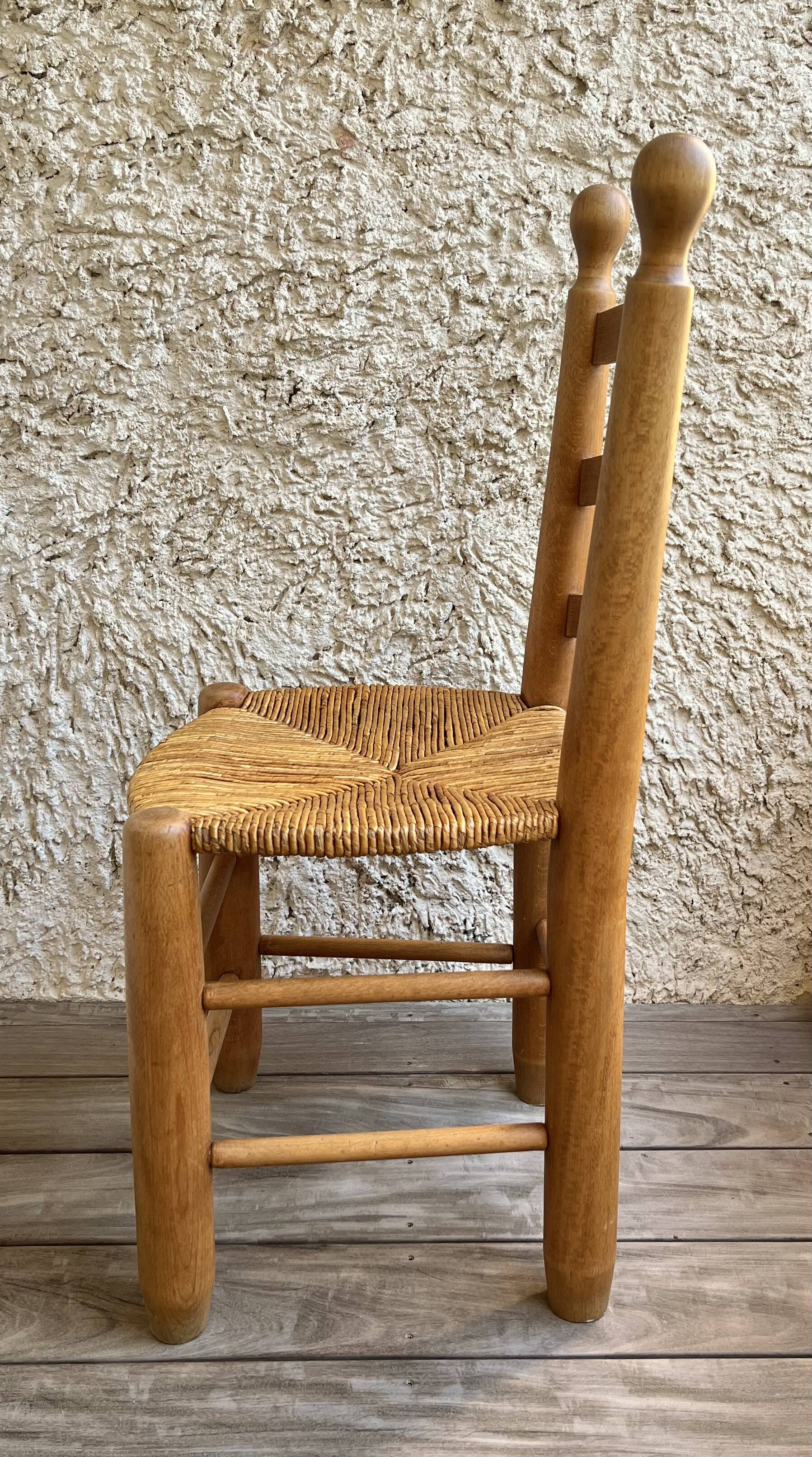 Chaise dans le style de Charles Dudouyt, France années 40