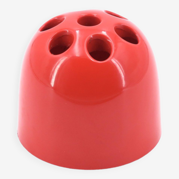 Porte crayons Dedalino en plastique rouge Artemide