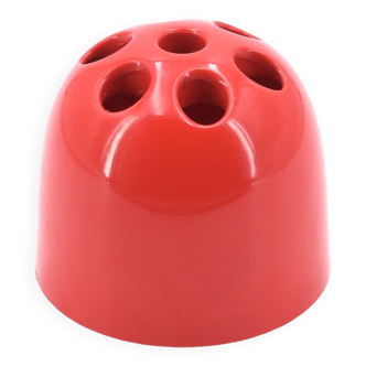 Dedalino pencil holder in red plastic Artemide