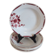 6 Hollow plates of the 40s decoration Flowers - Saint Amand Terre de Fer