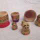 Traditional russian dolls "matryoshkas" from the 70s