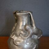 Sculptural bronze vase by Jean-Garnier