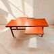 Table basse extensible des années 50, en placage de teck