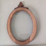 Wooden oval frame