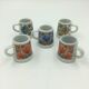 Set of 5 ceramic drip glasses