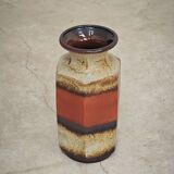 Large flamed ceramic vase Scheurich 297/41