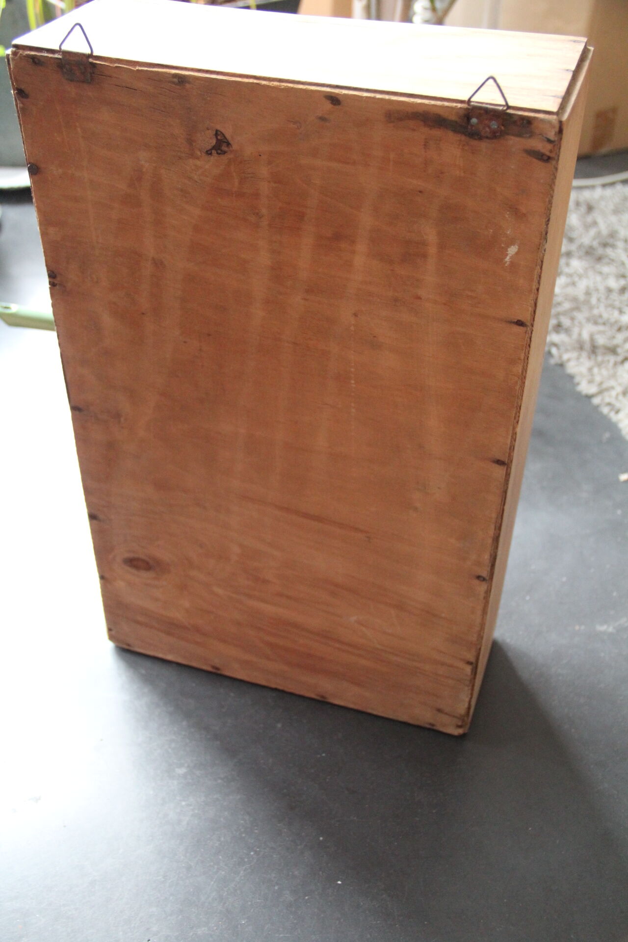 Small toilet furniture or pharmacy with art deco mirror
