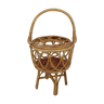 Worker round rattan basket