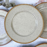 Set of 6 Tulowice stoneware plates