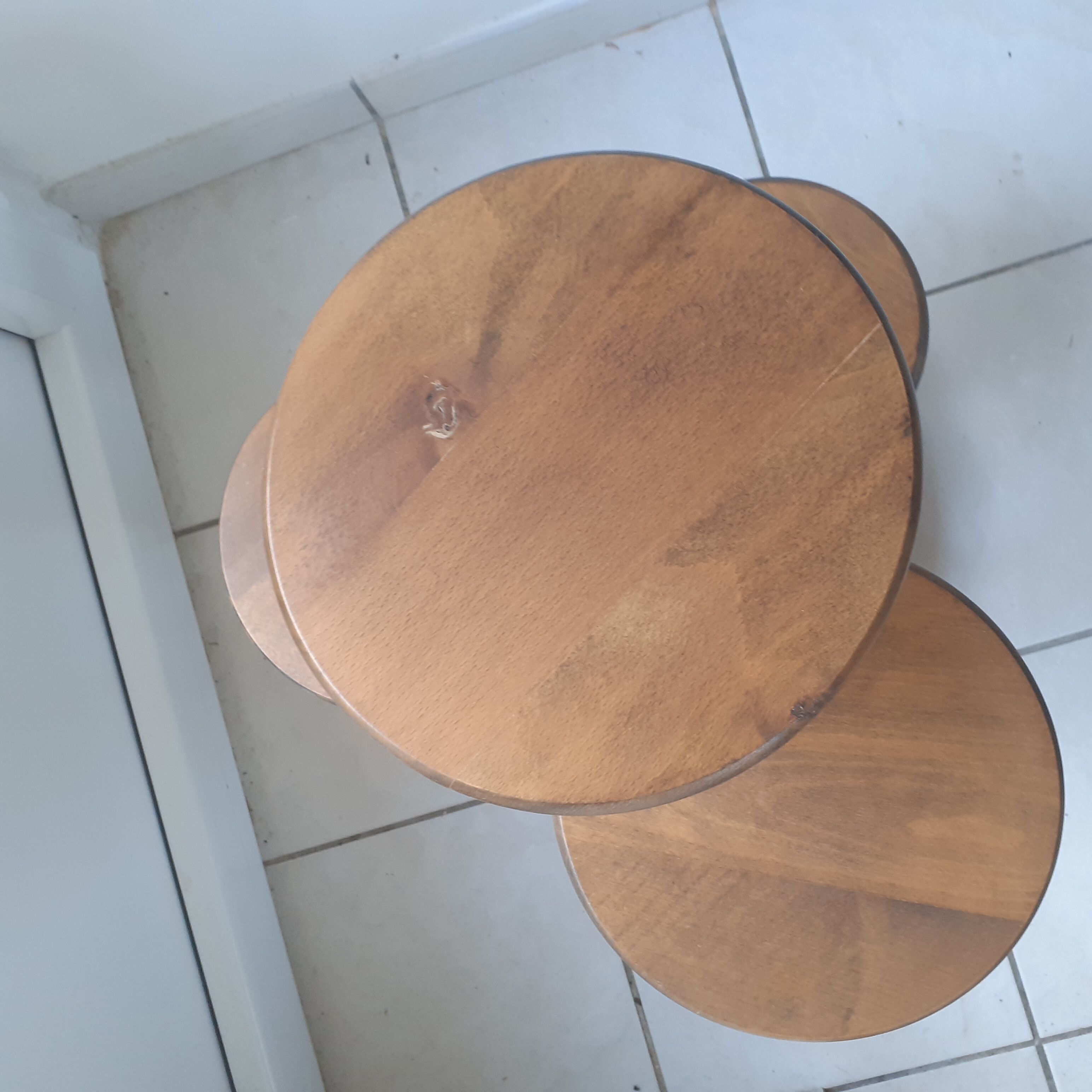 Solid wood plant holder