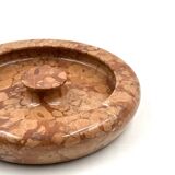 Angelo Mangiarotti style red marble centerpiece / bowl, Knoll Int. Italy 1970s