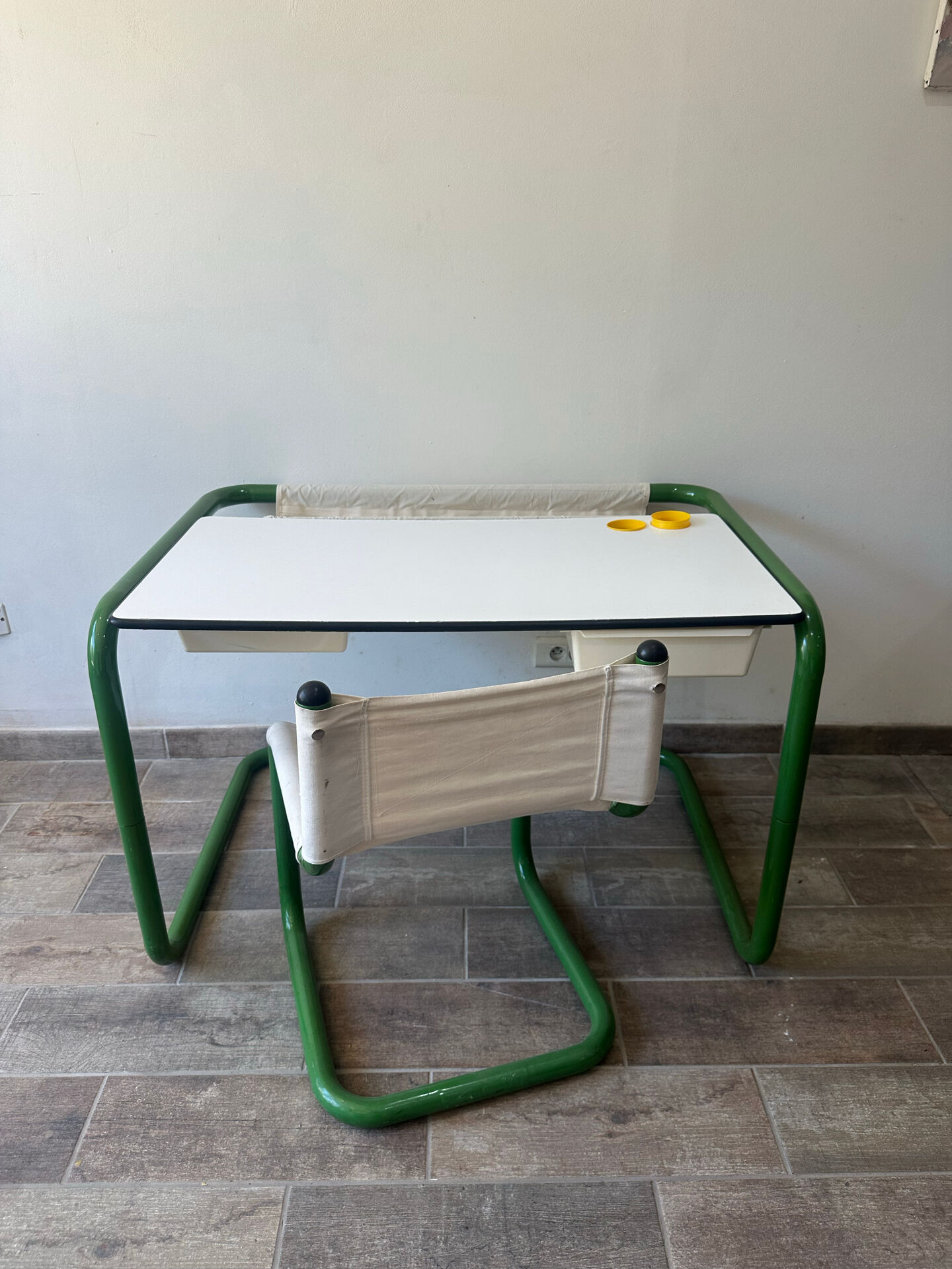 Bureau et chaise Marc Berthier 70s