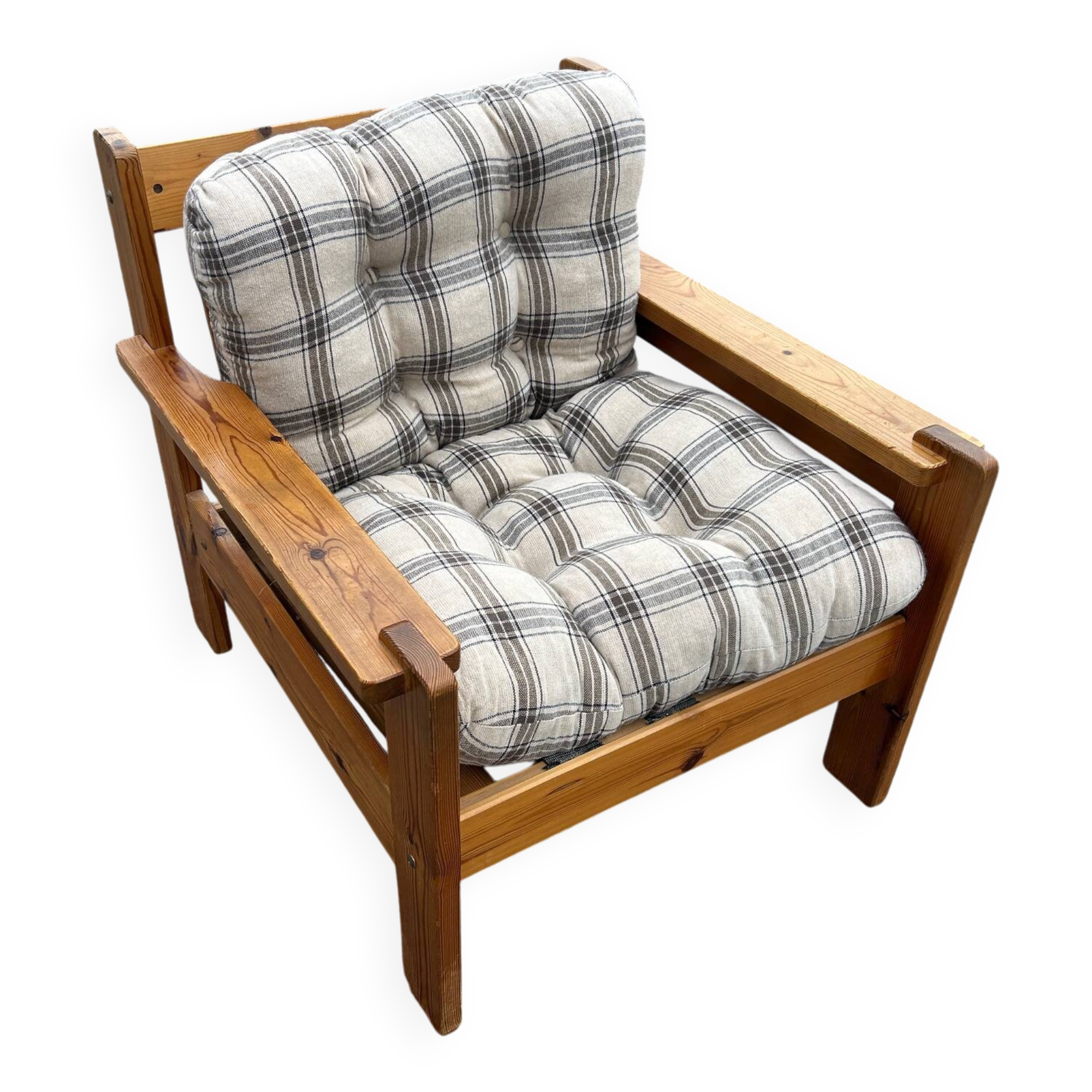70s brutalist armchair
