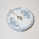 Set of 4 dessert plates in earthenware of St Amand model Regency, iron earth