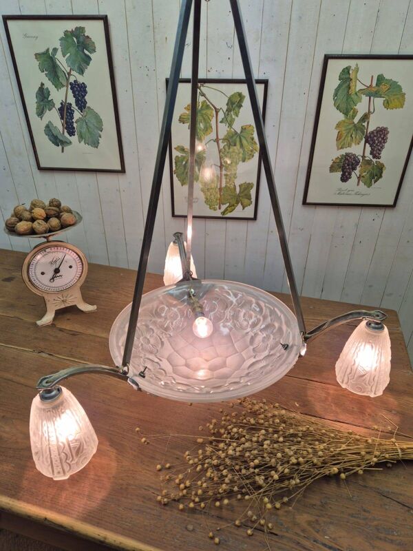 Lustre art déco Degué