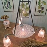 Degué Art Deco Chandelier