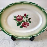 Oval dish Digoin Sarreguemines model "Mireille" 30s