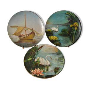 Set de 3 plats 19e siècle