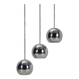 Set of 3 original Louis Poulsen / Verner Panton “Topan” pendant lamps / mid-century Danish modern design / 1960s / 1970s