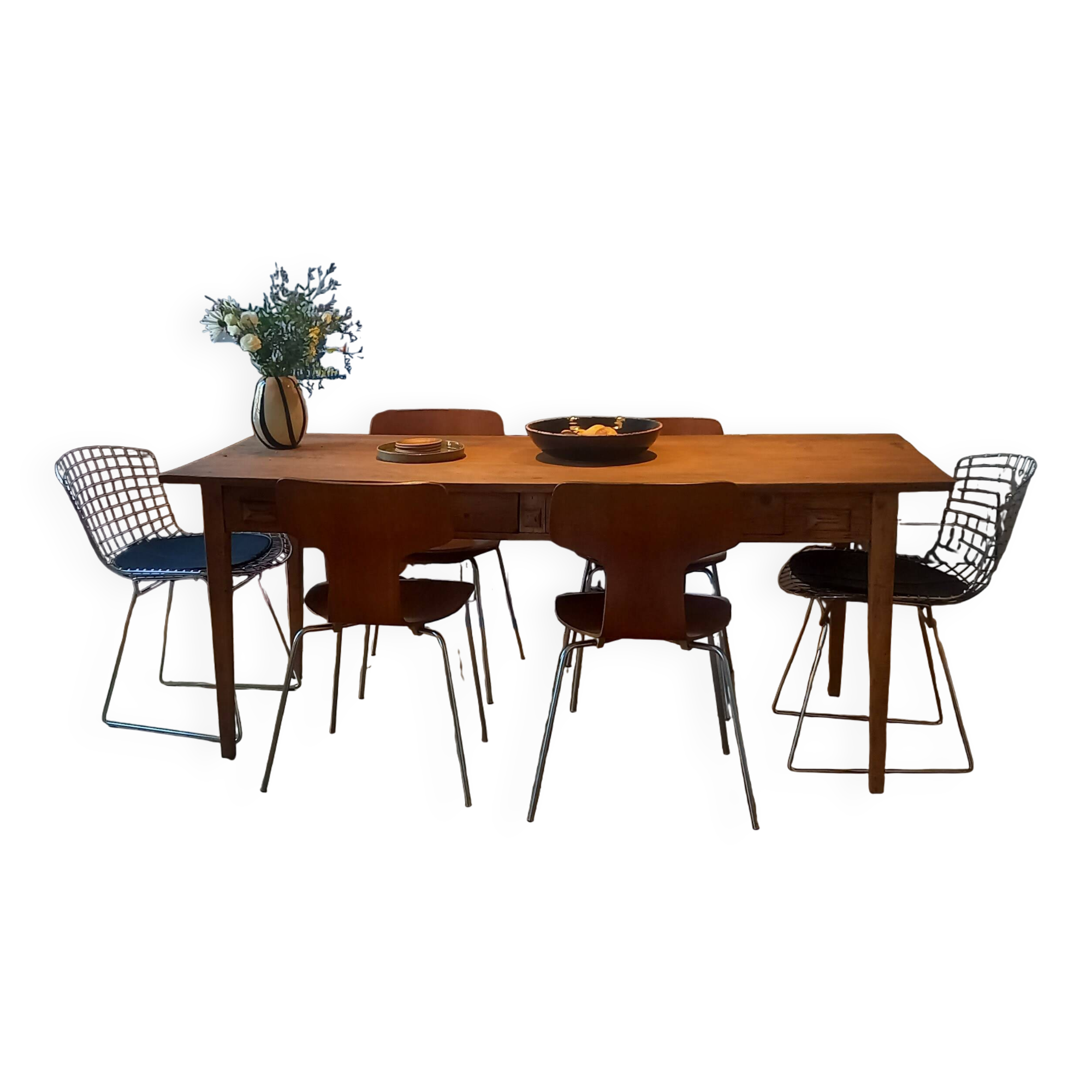 Lot de 4 Chaises Arne Jacobsen modèle Hammer