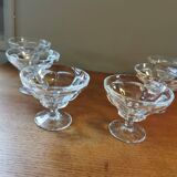 6 art deco Champagne glasses