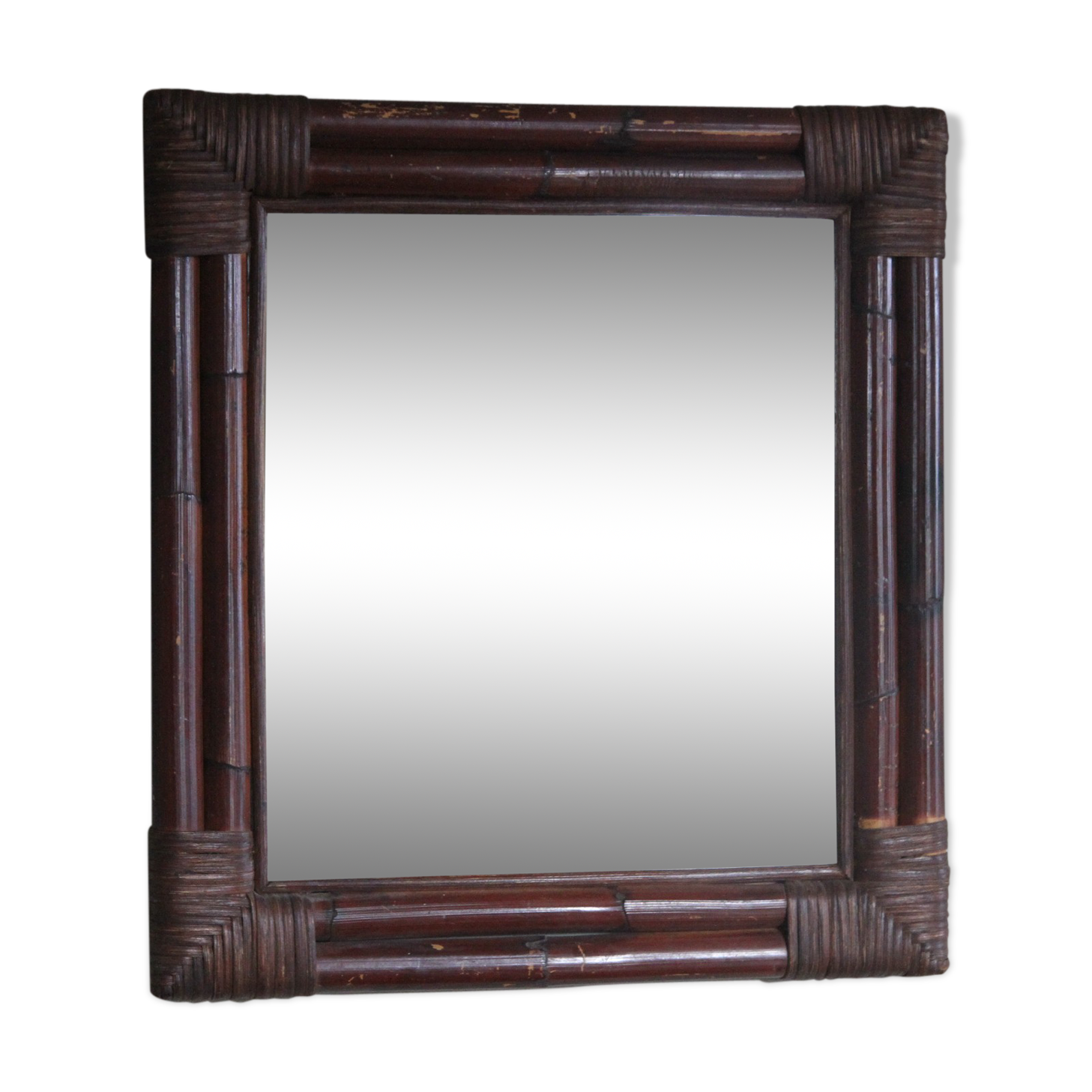Rattan mirror 52 x 48 cm