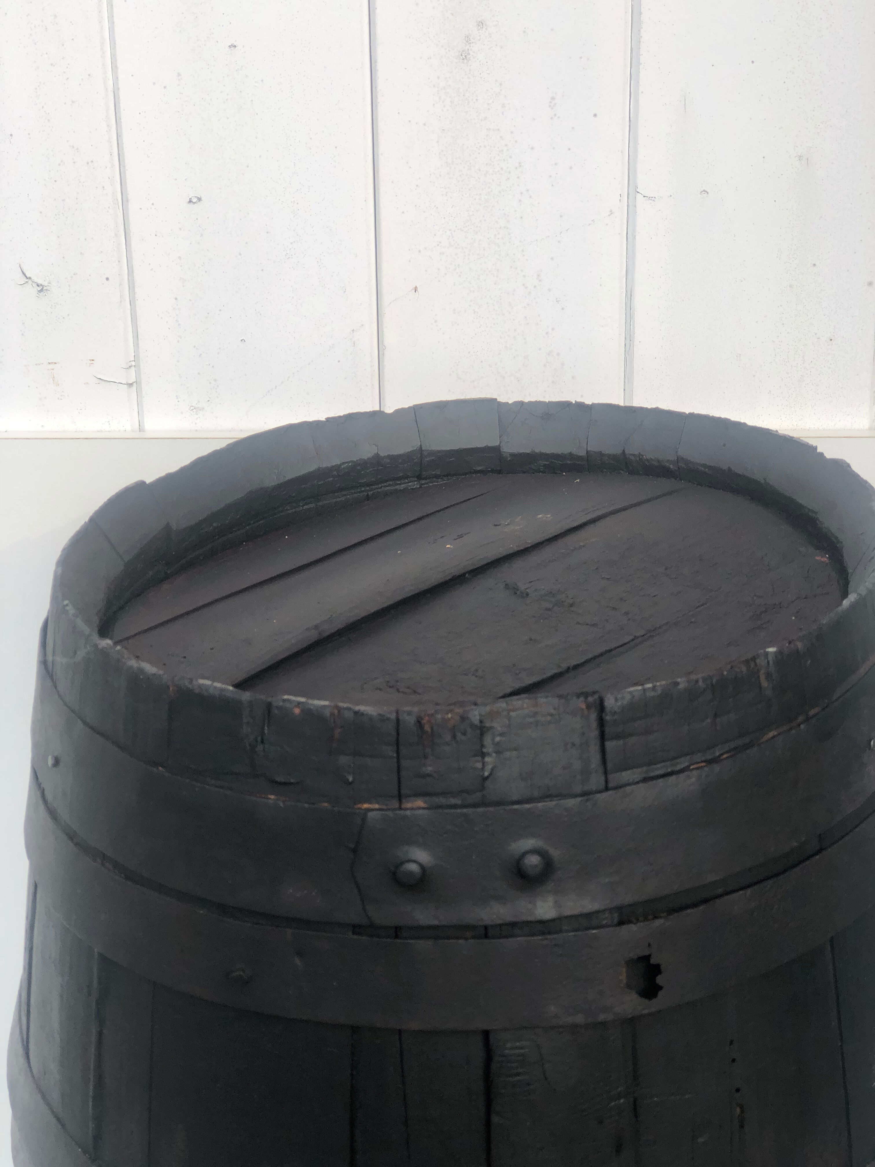 Black wood barrel