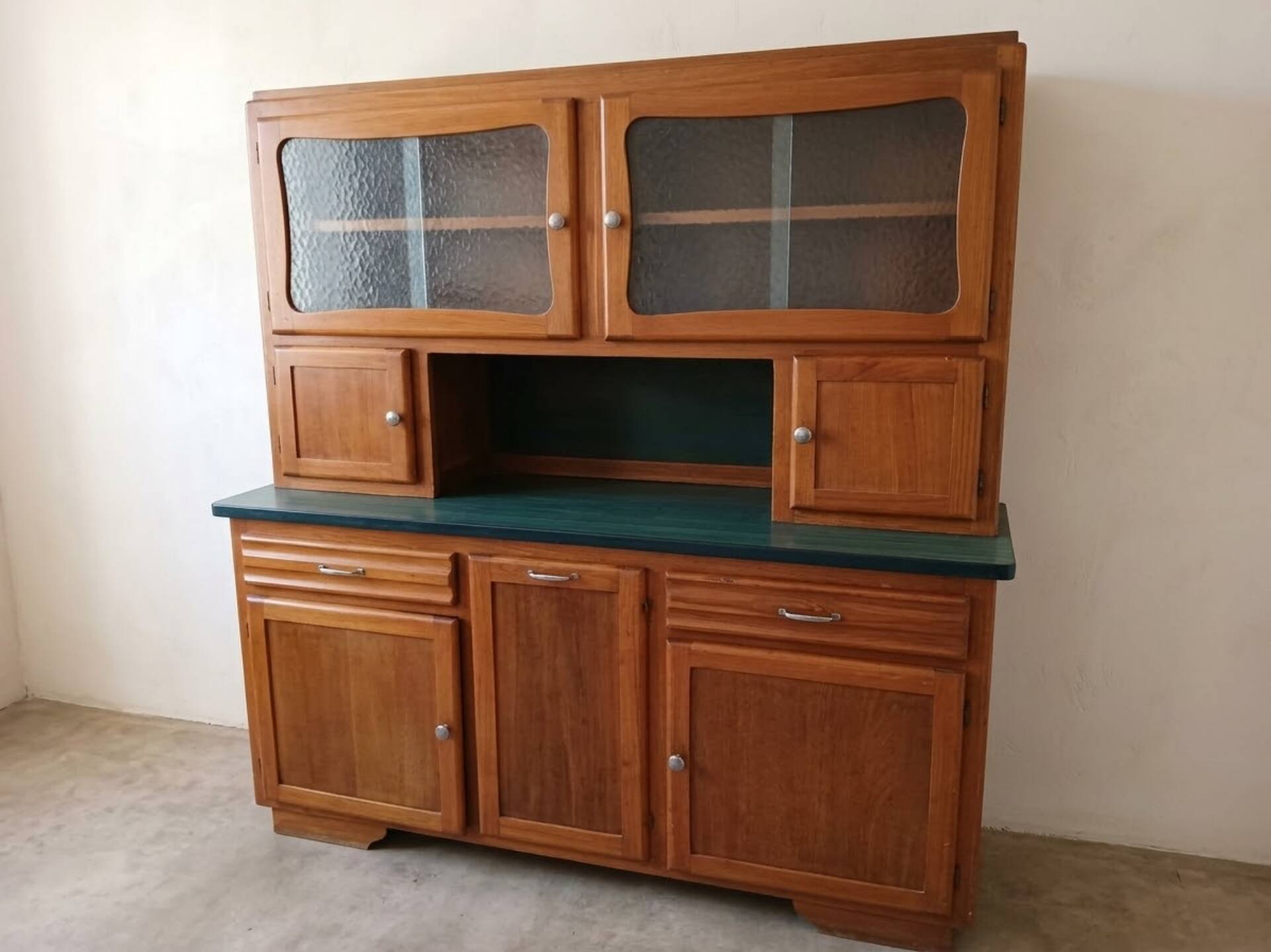 Buffet Two Bodies Vintage 1950s - Retro Design - Light Wood