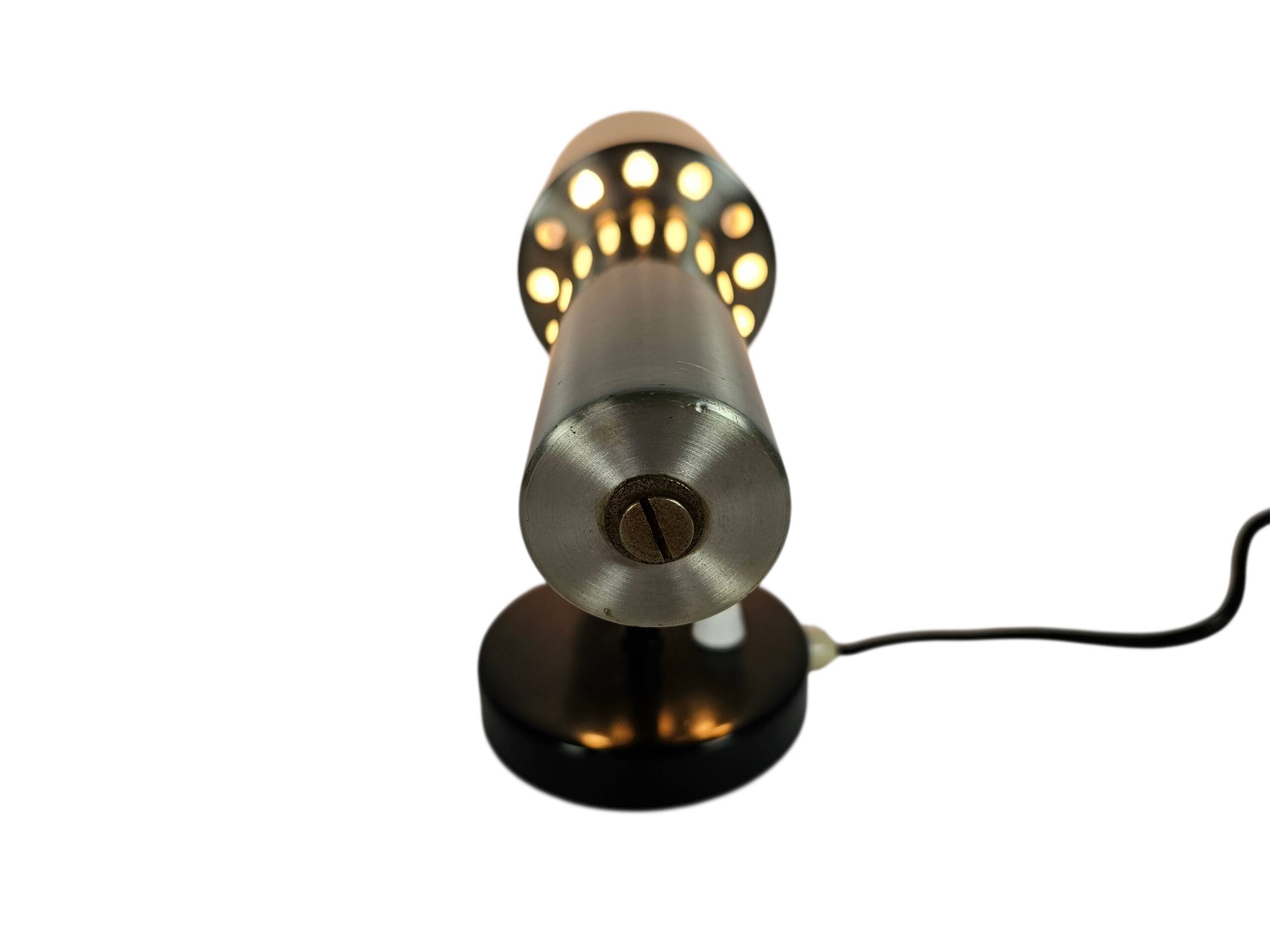 Koch & Lowy - wall spotlight - stainless steel - Space Age lighting - Ameri