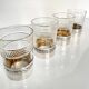 4 crystal and silver liqueur glasses – Late 19th - early 20th century