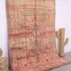 Peach Vintage Moroccan Rug 180 x 253 cm - Handmade Berber Wool Rug - Boho