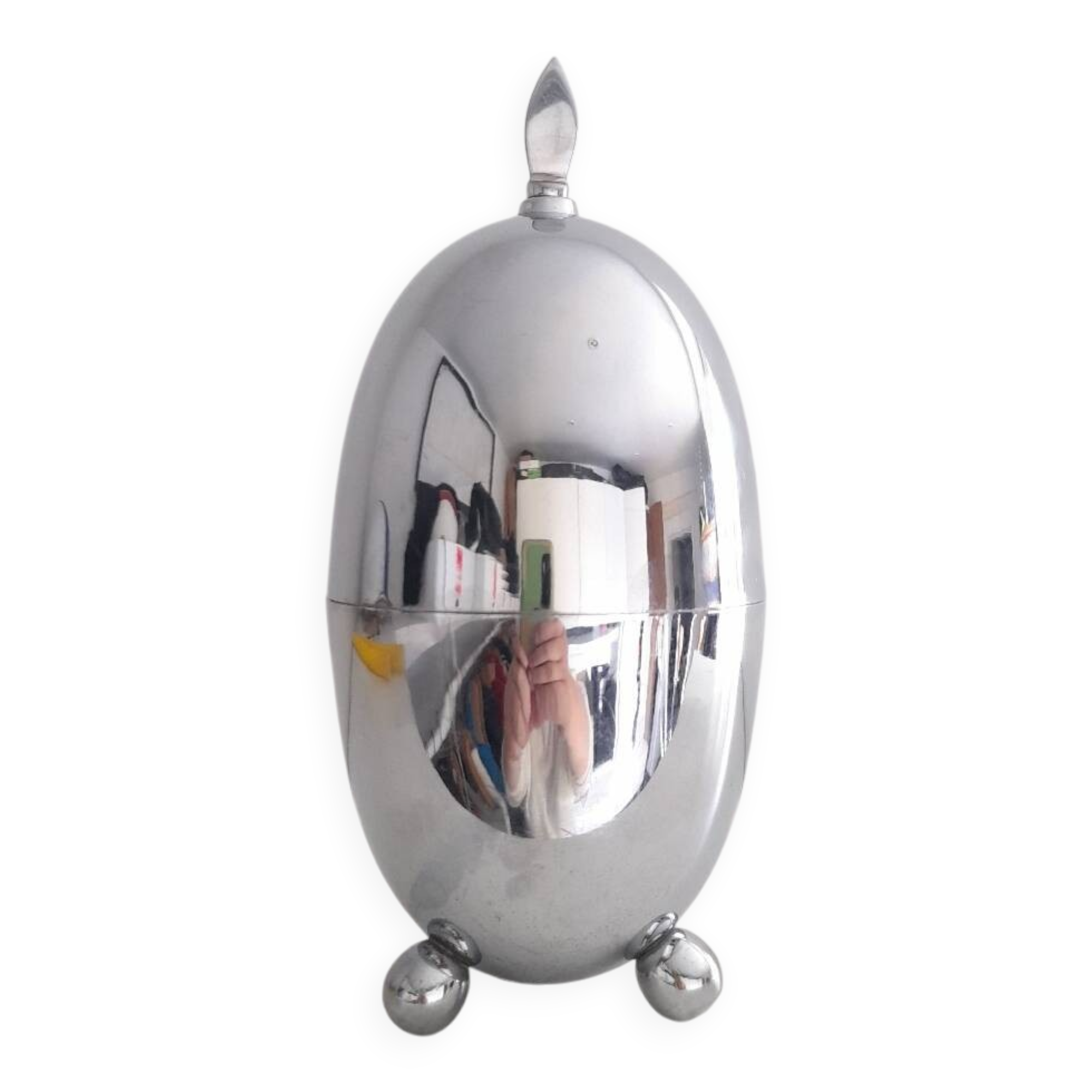 Lineabeta chrome metal candy box from the 90s