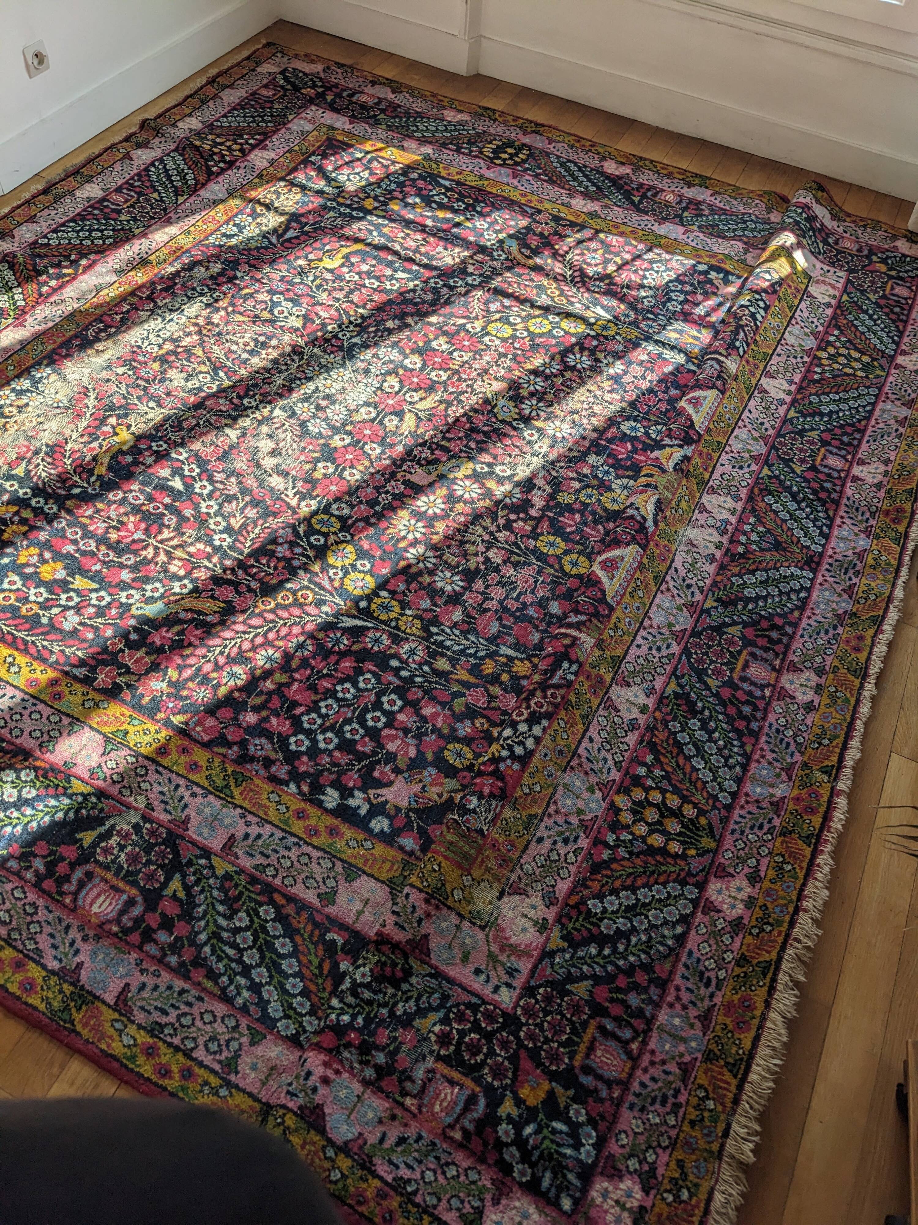 Tabriz carpet, north-west of Iran around 1970.