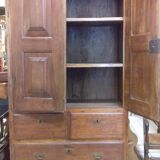 Armoire coloniale bois exotique XlX
