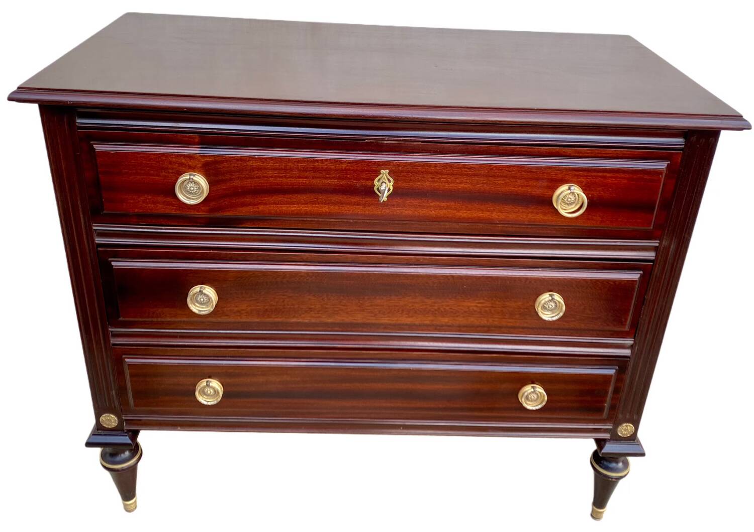 Louis XVI Directoire style mahogany chest of drawers