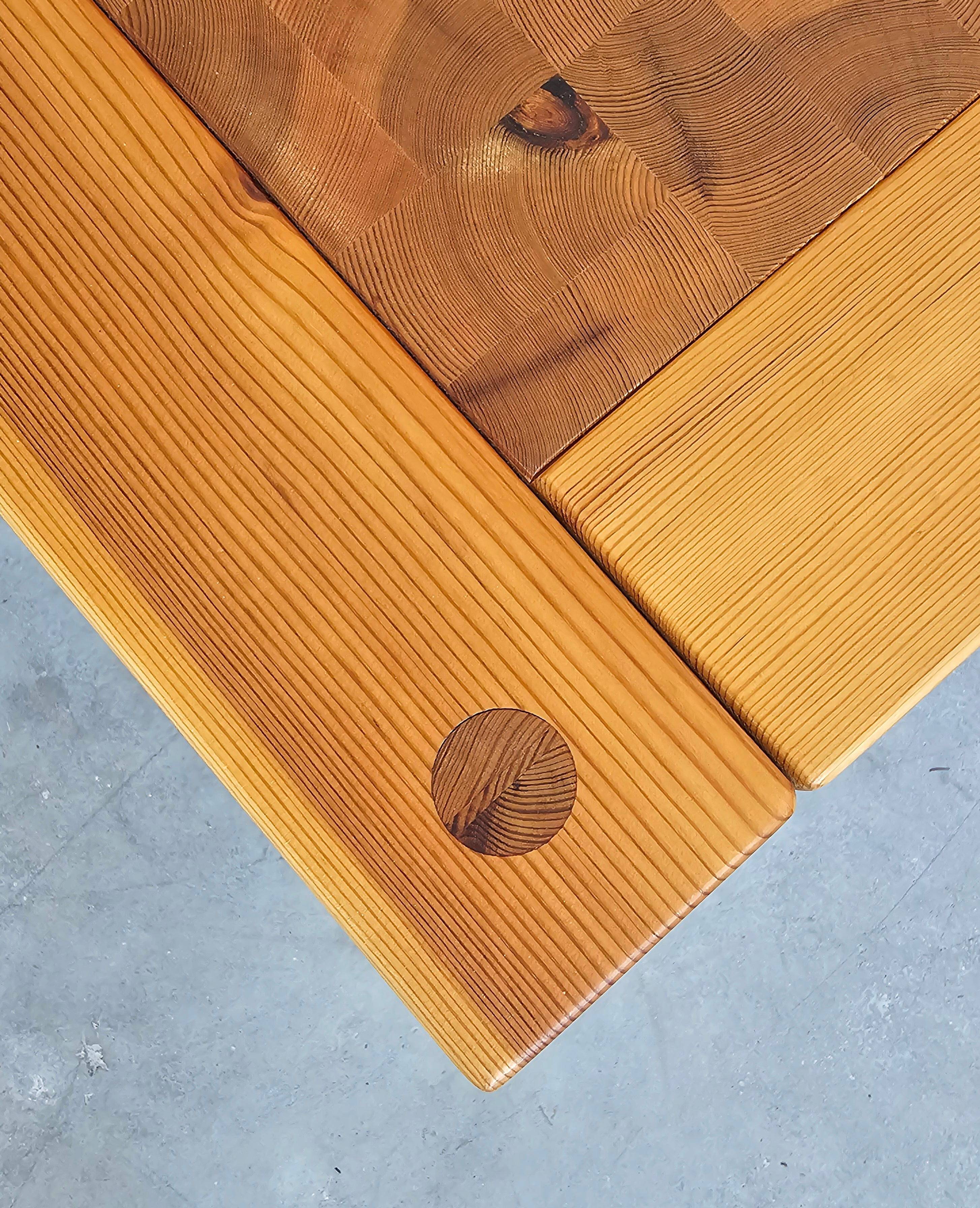 Mid Century side table in pine by Jaob Kielland Brandt