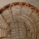 Wicker candle lantern