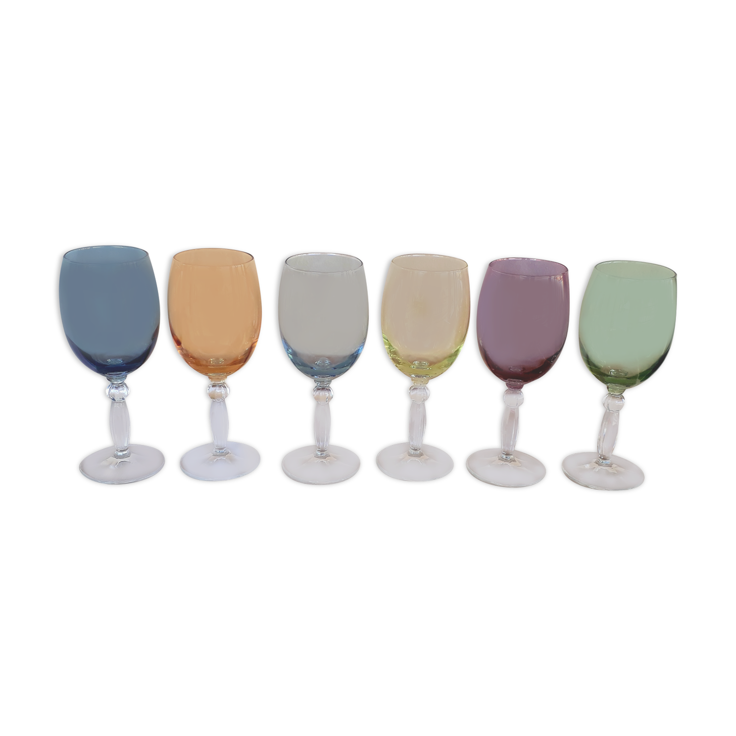 Set de 6 verres couleur