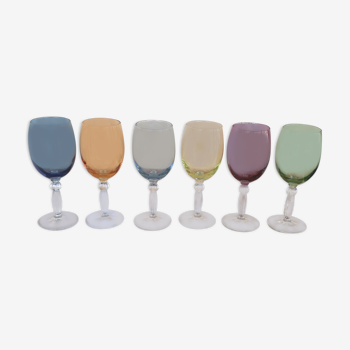 Set de 6 verres couleur