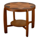 Dutch Art Deco Amsterdam School side table in Oak with star
