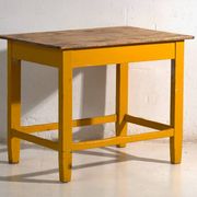 Antique painted pine kitchen table – Central Europe, circa 1920