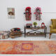 3x12 modern vintage runner rug, 96x355cm